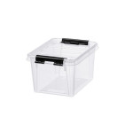 Úložný box "Classic 1,5", průhledný, plast, 1,5 l, černé úchytky, SMARTSTORE 3453070