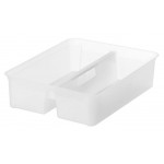 Organizační modul, průhledný, výjimatelný, pro boxy Classic 15, 2 přihrádky, s úchytkami, SMARTSTORE