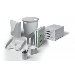 Stojánek na papírové bločky "ECO", šedá, plast, 100 x 100 mm, DURABLE