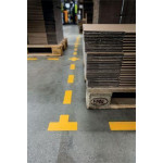 Podlahový piktogram "Pásek", žlutá, 50 x 150 mm, DURABLE 170304