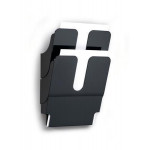 Držák na katalogy "FLEXIPLUS 2", černá, na zeď, A4, na výšku, DURABLE