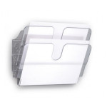Držák na katalogy "FLEXIPLUS 2", transparentní, na zeď, A4, na šířku, DURABLE