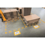 Podlahová značkovací okna, odnímatelné, A4, DURABLE