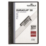 Desky s rychlovazačem "DURACLIP® 30", černá, s klipem, A4, DURABLE