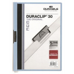 Desky s rychlovazačem "DURACLIP® 30", modrá, s klipem, A4, DURABLE