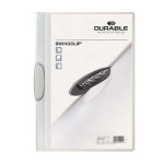 Desky s rychlovazačem "Swingclip® 30", bílá, s klipem, A4, PP, DURABLE