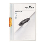 Desky s rychlovazačem "Swingclip 30", oranžová, s klipem, A4, DURABLE 226009