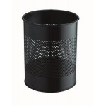 Odpadkový koš, černá, kov, 15 l, DURABLE 331001