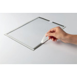 Informační kapsy, šedá, samolepicí, A4, DURABLE 400657