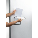 Informační kapsy, šedá, magnetická, A4, DURABLE 400757