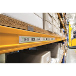 Držák štítků "Scanfix", transparentní, 40 mm, samolepicí, 25 ks/balení, DURABLE 803919