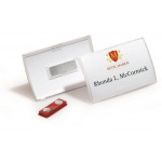 Jmenovka s magnetem "CLICK FOLD", transparentní, 54 x 90 mm, DURABLE 821519