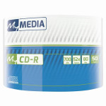MyMedia CD-R, 69201, 50-pack, 700MB, 52x, 80min., 12cm, bez možnosti potisku, wrap, Standard, pro archivaci dat