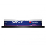 Verbatim DVD+R, Matt Silver, 43498, 4.7GB, 16x, spindle, 10-pack, bez možnosti potisku, 12cm, pro archivaci dat