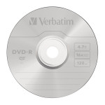 Verbatim DVD-R, Matt Silver, 43729, 4.7GB, 16x, cake box, 10-pack, bez možnosti potisku, 12cm, pro archivaci dat