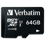 Verbatim paměťová karta Micro Secure Digital Card Premium, 64GB, micro SDXC, 44084, UHS-I U1 (Class 10), s adaptérem