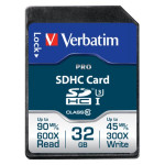 Verbatim paměťová karta Secure Digital Card Pro U3, 32GB, SDHC, 47021, UHS-I U3 (Class 10), V30