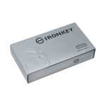 Kingston USB flash disk, USB 3.0, 8GB, IronKey D300S, černý, IKD300S/8GB, USB A, šifrování XTS-AES 256-bit, FIPS 140-2 Level 3