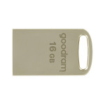 Goodram USB flash disk, USB 3.0, 16GB, UPO3, stříbrný, UPO3-0160S0R11, USB A, s poutkem