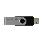 Goodram USB flash disk, USB 3.0, 32GB, UTS3, černý, UTS3-0320K0R11, USB A, s otočnou krytkou