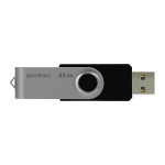 Goodram USB flash disk, USB 2.0, 32GB, UTS2, černý, UTS2-0320K0R11, USB A, s otočnou krytkou