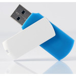Goodram USB flash disk, USB 2.0, 64GB, UCO2, modrý, UCO2-0640KWR11, USB A, s otočnou krytkou