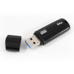 Goodram USB flash disk, USB 3.0, 64GB, UMM3, černý, UMM3-0640K0R11, USB A, s krytkou
