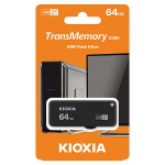 Kioxia USB flash disk, USB 3.0, 64GB, Yamabiko U365, Yamabiko U365, černý, LU365K064GG4