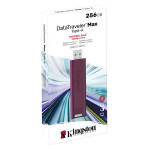 Kingston USB flash disk, USB 3.0, 256GB, DataTraveler Max, vínový, DTMAXA/256GB, USB A
