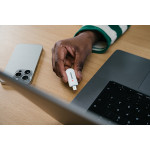 Verbatim USB flash disk, USB C, 128GB, Plectra, bílý, 30229, USB C