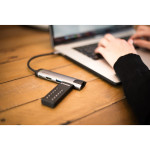 Verbatim USB flash disk, USB 3.0, 128GB, Keypad Secure, černý, 49432, USB C, 256bitové hardwarové šifrování AES, LED indikátor