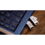 MyMedia MyDual USB 2.0, USB 2.0, 32GB, stříbrný, 69266, USB A / USB C, s krytkou