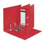 Pákový pořadač "180 Recycle", červená, 80 mm, A4, karton, LEITZ 10180025