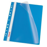Desky s rychlovazačem a multiperforací, do pořadače, modrá, A4, PP, ESSELTE