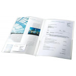 Desky s vnitřní chlopní, čirá, A4, 180 mikronů, matný, ESSELTE