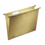 Závěsné desky "ALPHA®" typu "V", přírodní hnědá, A4, karton, LEITZ