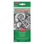 Grafitové tužky "Academy", 12 tvrdostí, šestihranná, DERWENT 2300412