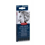 Linery "Line Marker", sada 6ks, 0,05/0,1/0,2/ 0,3/0,5/0,8 mm, DERWENT 2305559