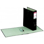 Pořadač se závěsnou mechnikou, mramor, černá, 70 mm, 44, karton, ESSELTE