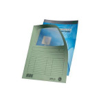 Desky s okénkem, světle zelené, karton, A4, LEITZ