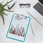 Podložka na psaní "WOW", ledově modrá, A4, LEITZ