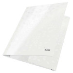 Desky s gumičkou "Wow", bílá, lesklá, karton, 12 mm, A4, LEITZ