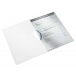 Desky s klipem "Wow ColorClip", metalická modrá, PP, A4, LEITZ