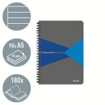 Blok "Office", šedo-modrá, A5, linkovaný, 90 listů, laminovaný povrch, LEITZ