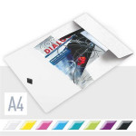 Desky s gumičkou "Wow", bílá, A4, PP, LEITZ