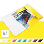 Desky s gumičkou "Wow", žlutá, A4, PP, LEITZ