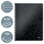 Spirálový sešit "Wow", černá, linkovaný, A4, 80 listů, LEITZ