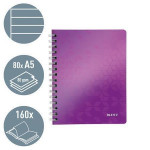 Blok na psaní "Wow", purpurová, A5, linkovaný, LEITZ