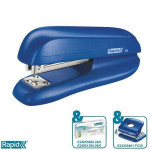 Sešívačka "F6", modrá, malá, 20 listů, RAPID