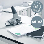 Děrovačka "5180", stříbrná, velkokapacitní, 65 listů, LEITZ